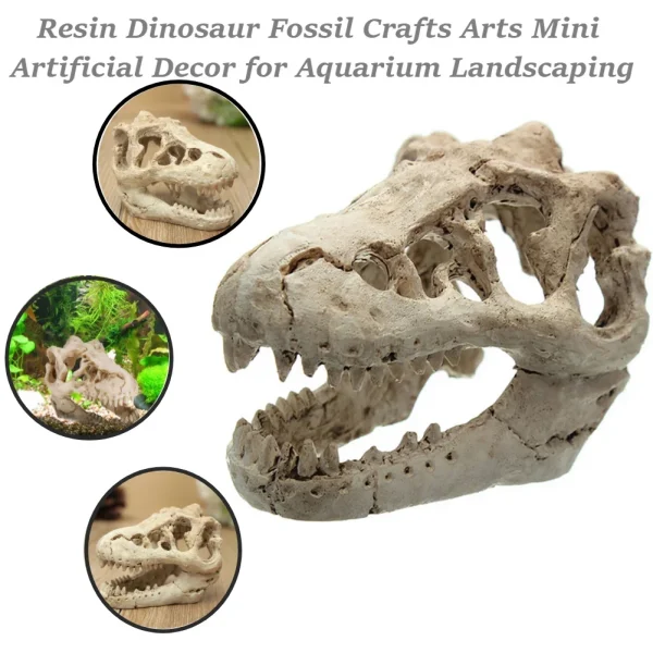Resin Dinosaur Fossil Simulation for Fish Tank Aquarium